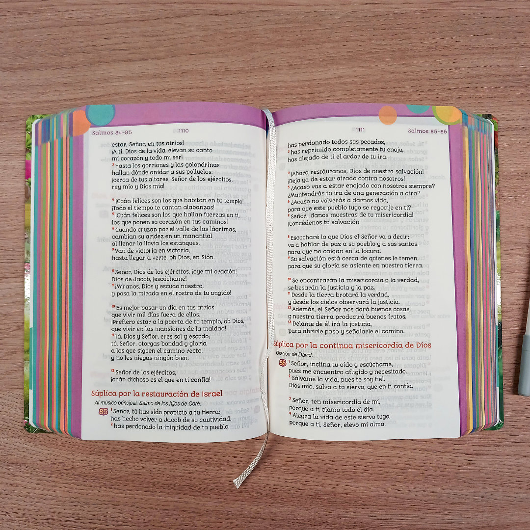 Biblia Siempre Conmigo Reina Valera Contemporánea – Tapa Dura, Palabras de Jesús en Rojo, Letra 9 Puntos