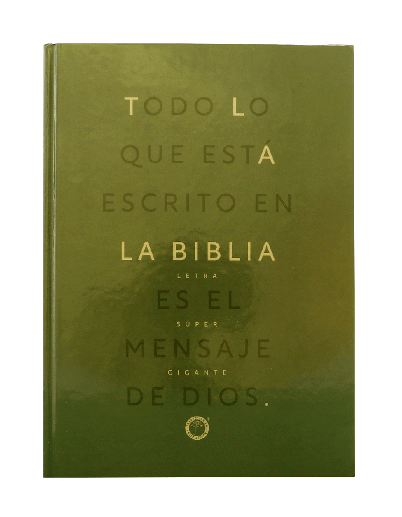 Biblia Traducción Lenguaje Actual Letra Gigante PJR Tapa Dura Verde