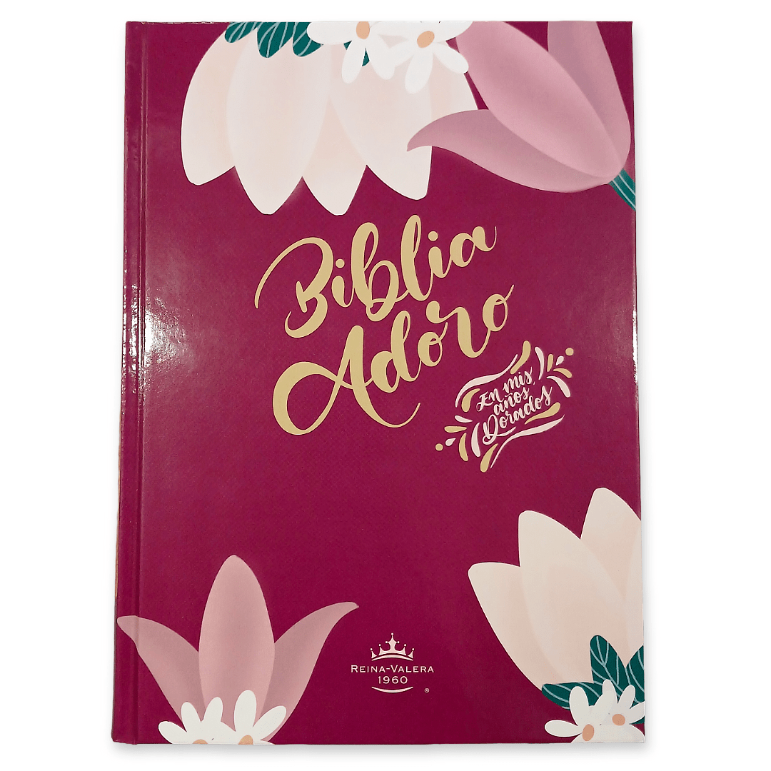 Biblia Reina Valera 1960 Adoro Flores Letra Grande 12 Puntos Tapa Dura