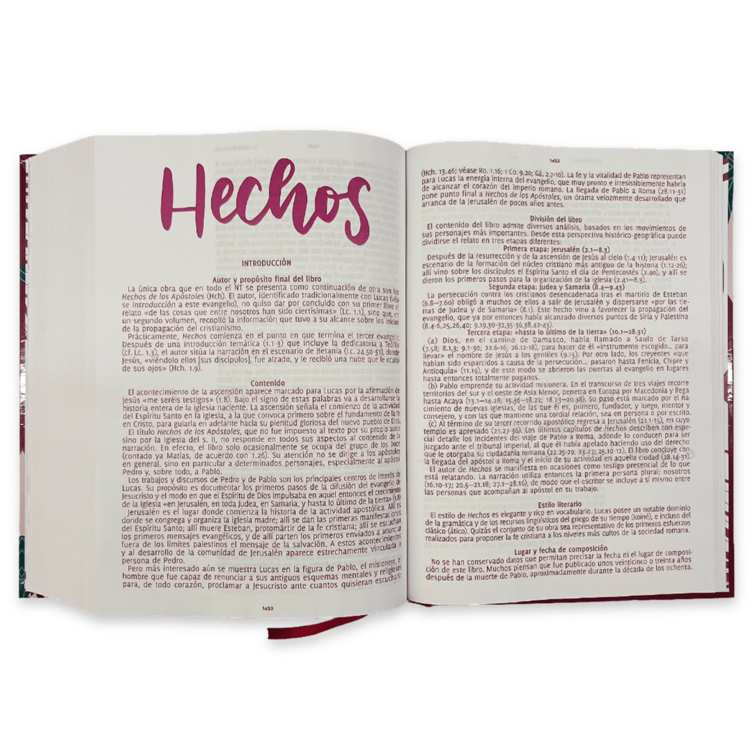Biblia Reina Valera 1960 Adoro Flores Letra Grande 12 Puntos Tapa Dura