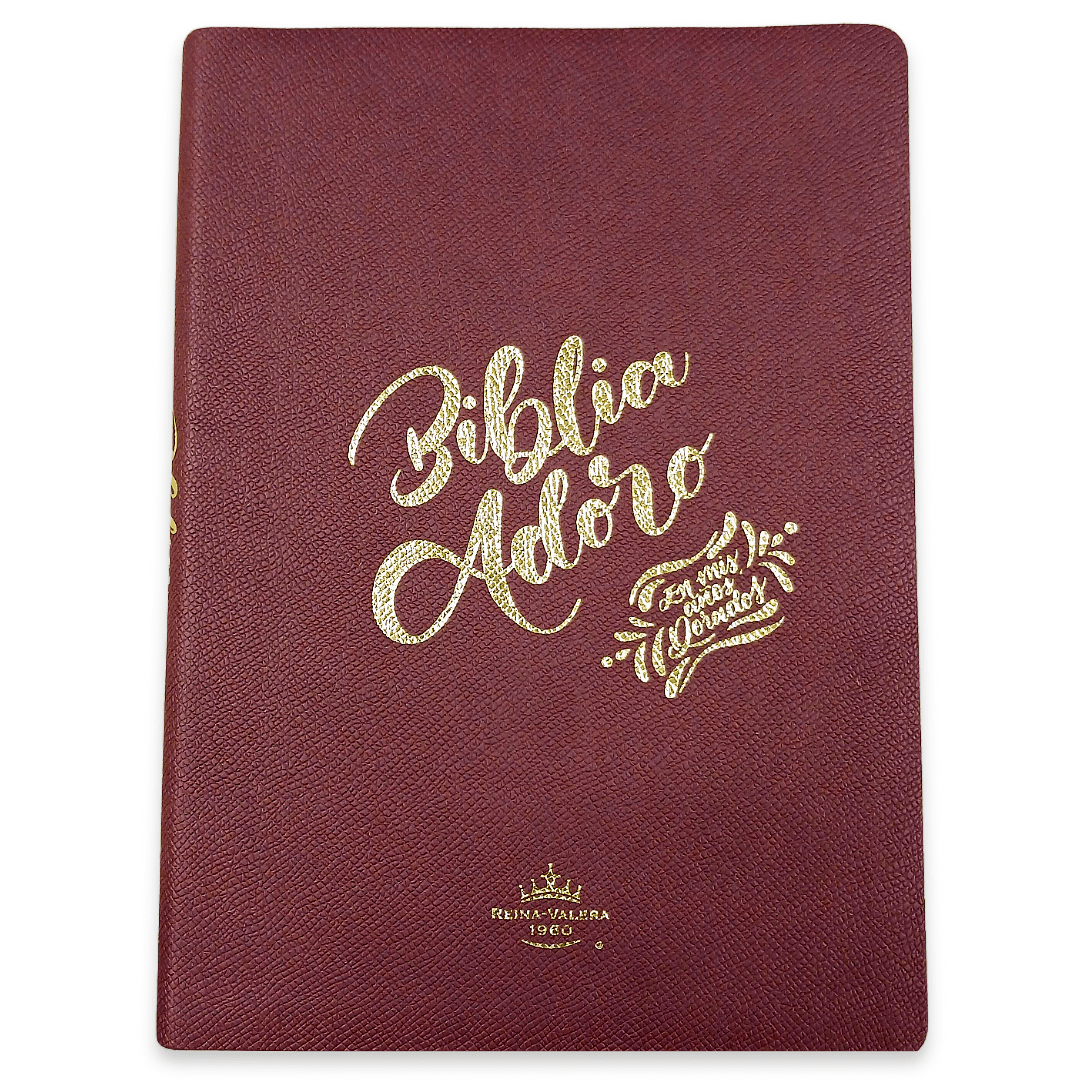 Biblia Reina Valera 1960 Letra Gigante Palabras de Jesús en Rojo Adoro Tapa Blanda