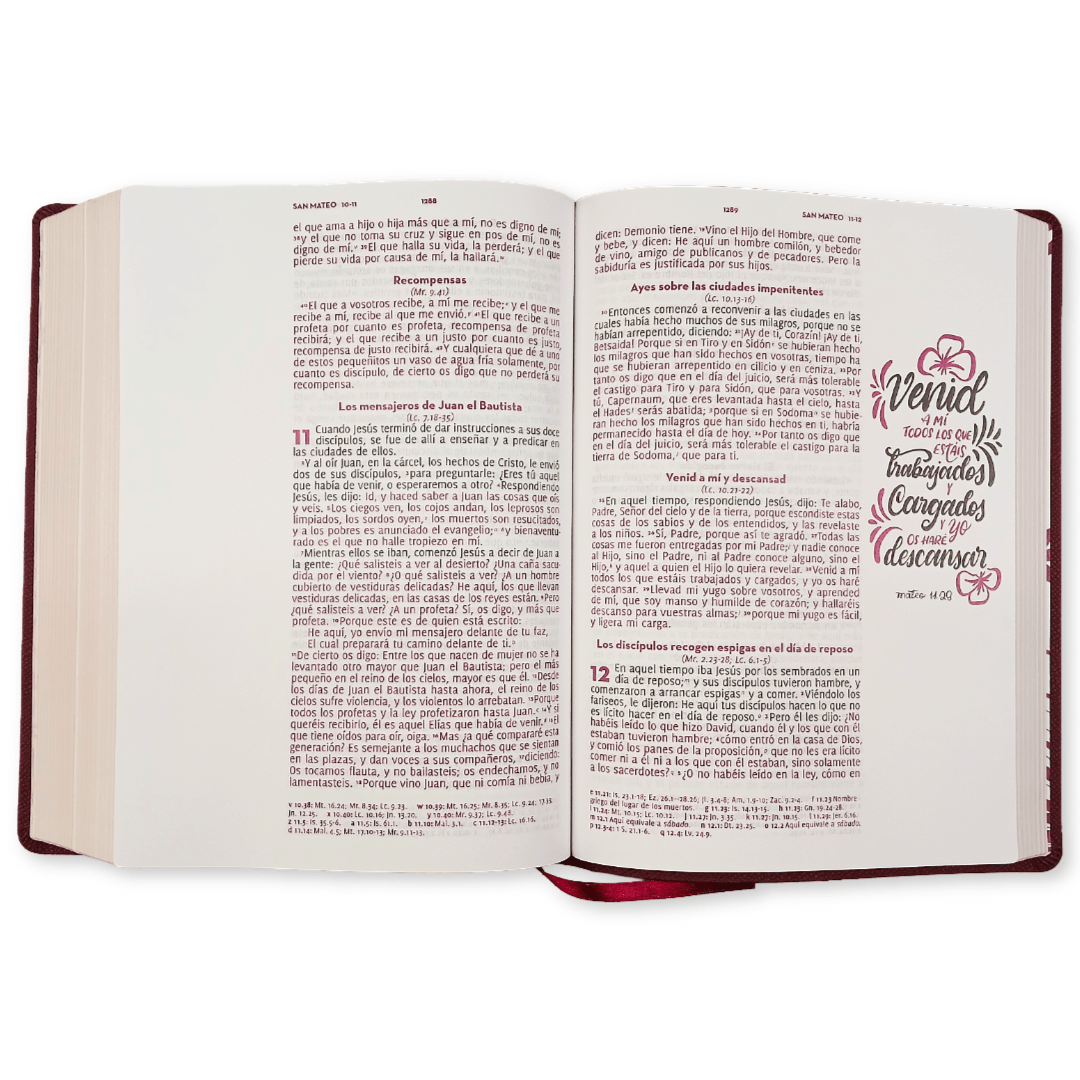 Biblia Reina Valera 1960 Letra Gigante Palabras de Jesús en Rojo Adoro Tapa Blanda