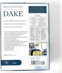 Biblia Reina Valera 1960 De Estudio Dake Tamaño Grande Piel Negra