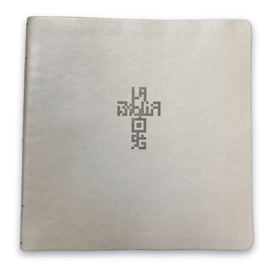 Biblia RVR1960 Principios para vivir QR, Tapa PU arena, Letra 8 pts, 21x21 cm