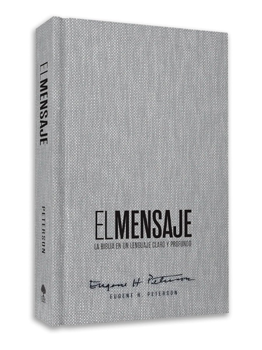 Biblia El Mensaje, Letra 9,5 Pt, 14,5×22, Tapa Dura, Gris