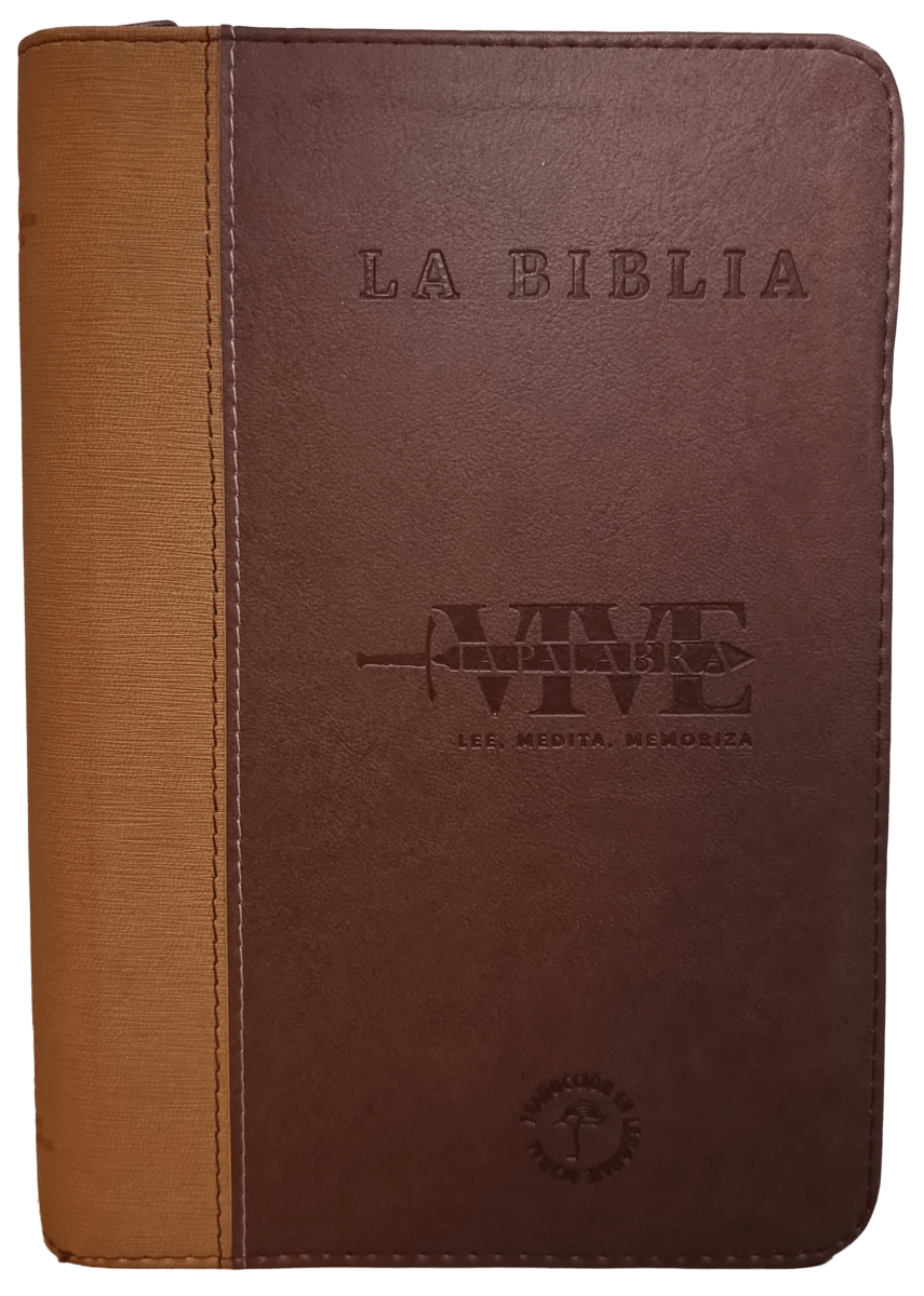 Biblia Traducción al Lenguaje Actual letra grande café canto dorado "Vive"