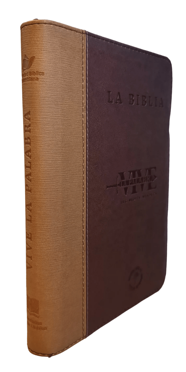 Biblia Traducción al Lenguaje Actual letra grande café canto dorado "Vive"