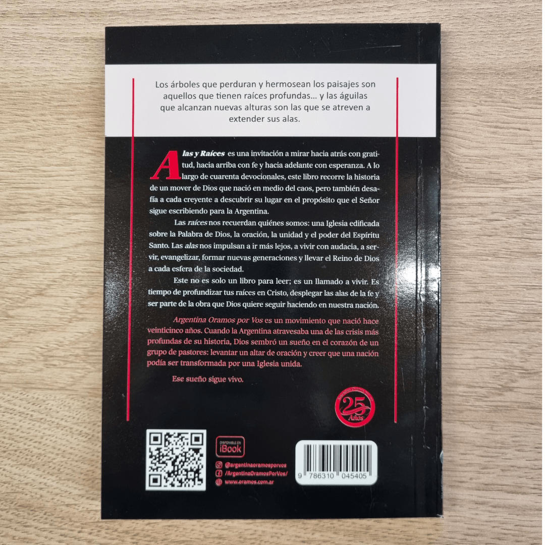 Libro Alas y Raíces 2026 Pack x 150u. - Argentina Oramos por Vos (AOXV)
