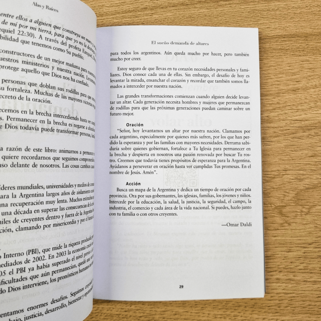 Libro Alas y Raíces 2026 Pack x 150u. - Argentina Oramos por Vos (AOXV)
