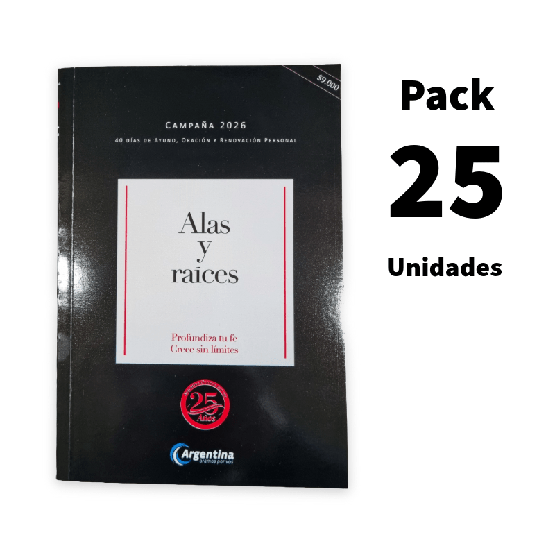 Libro Alas y Raíces 2026 Pack x 25u. - Argentina Oramos por Vos (AOXV)