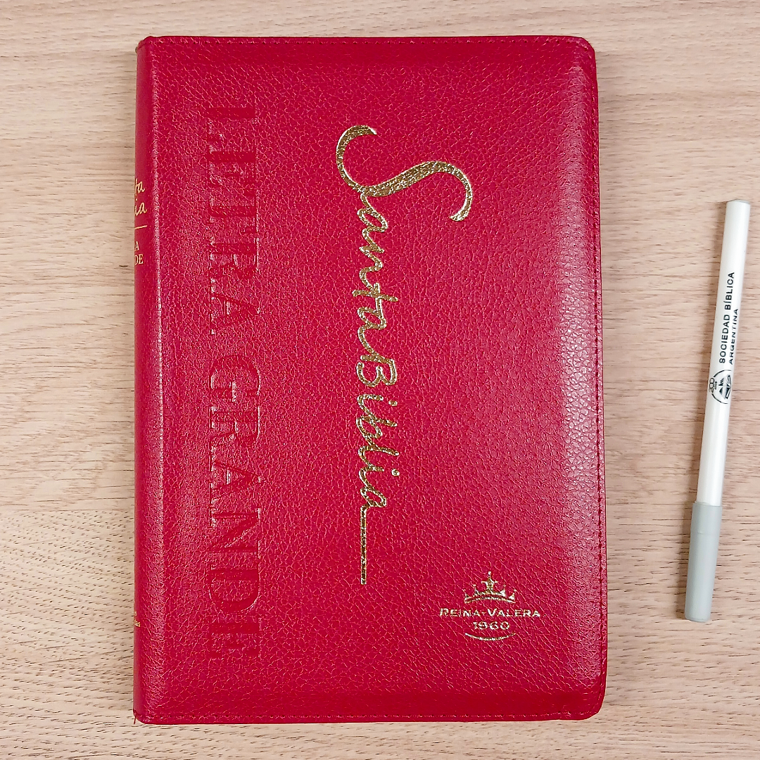 Biblia Reina Valera 1960 – Tapa Imitación Piel Vino, con Cierre, Concordancia, con Índice, Letra 11 Puntos