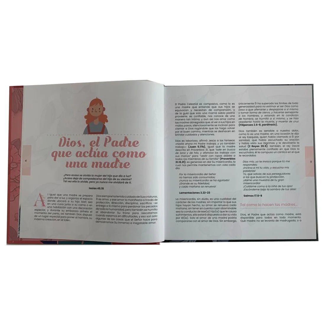 Porción Reina Valera Contemporánea – 373 – Letra 8 pts – 21x21 cm – Dios Me Hizo Mamá – Rojo
