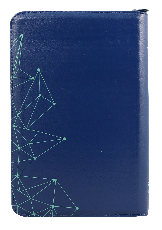 Biblia Reina Valera 1960 Letra Grande Cierre Pjr Azul Qr