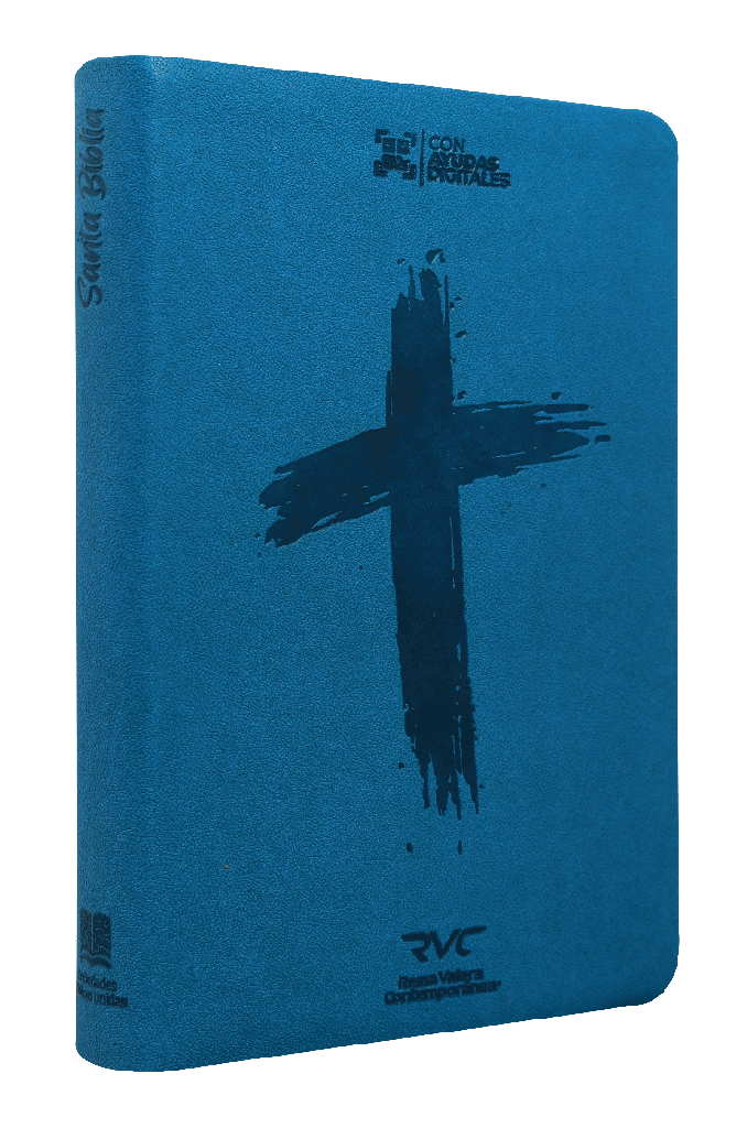 Biblia Reina Valera Contemporánea Concordancia 14X21Cm Letra Mediana 10 Puntos Agua Marina