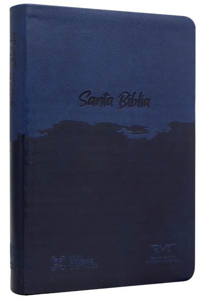 Biblia Reina Valera Contemporánea Concordancia Estandar 14X21Cm Letra Mediana 10 Puntos Azul