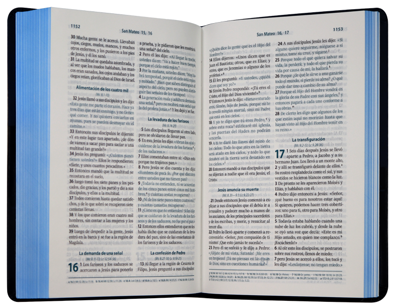 Biblia Reina Valera Contemporánea Concordancia Estandar 14X21Cm Letra Mediana 10 Puntos Azul