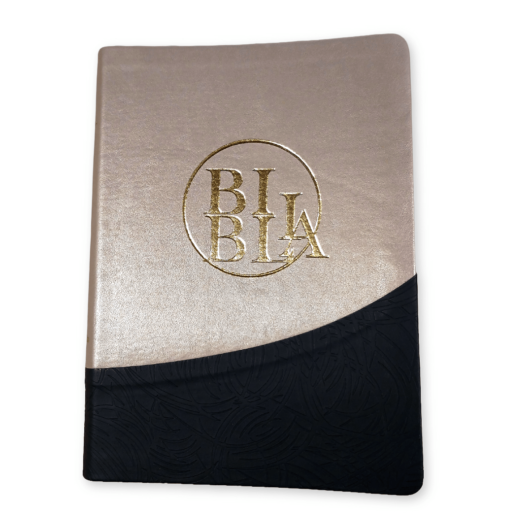 Biblia Reina Valera 1960 – 085 – Con Concordancia – Letra 12 pts – 17x23,5 cm – Palabras de Jesús en Rojo – Negro/Beige