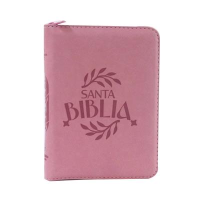 Biblia Reina Valera 1960 Concordancia Cierre Chica 12x17Cm Letra 6 Puntos Fucsia Canto Blanco Qr