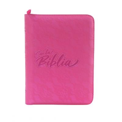 Biblia Reina Valera 1960 Concordancia Cierre Mediana Letra 9 Puntos Fucsia Qr Edición Especial