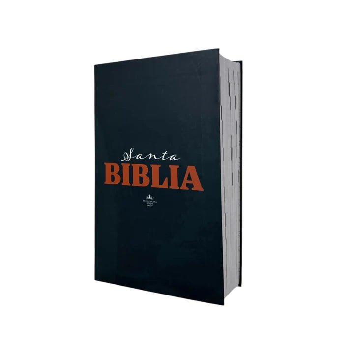 Biblia Reina Valera 1960 letra grande flexible azul canto blanco