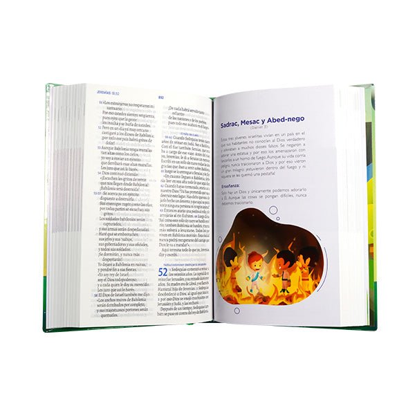 Biblia Traducción al Lenguaje Actual letra grande tapa dura Héroes verde canto blanco