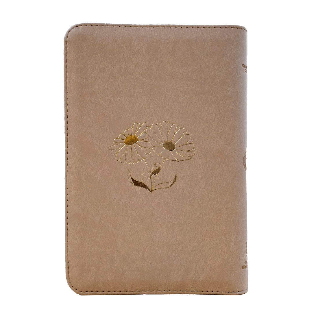 Biblia Traducción al Lenguaje Actual letra grande con cierre "Mujer Ejemplar" beige canto dorado