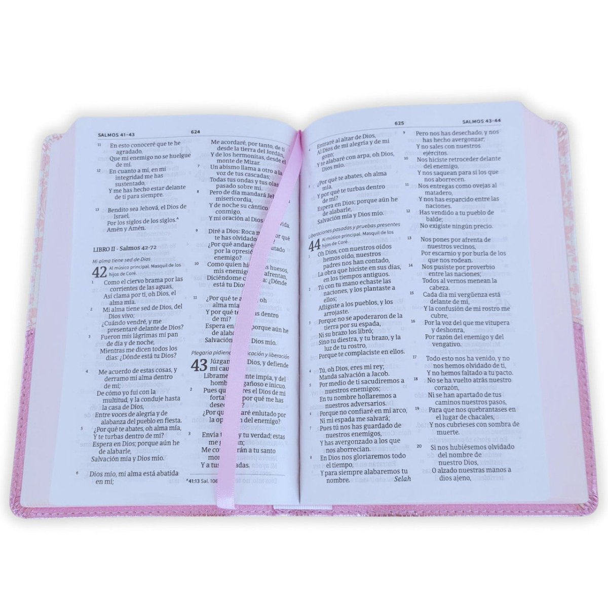Biblia Mis Quince Reina Valera 1960 – Tapa Imitación Piel Rosa Floreado