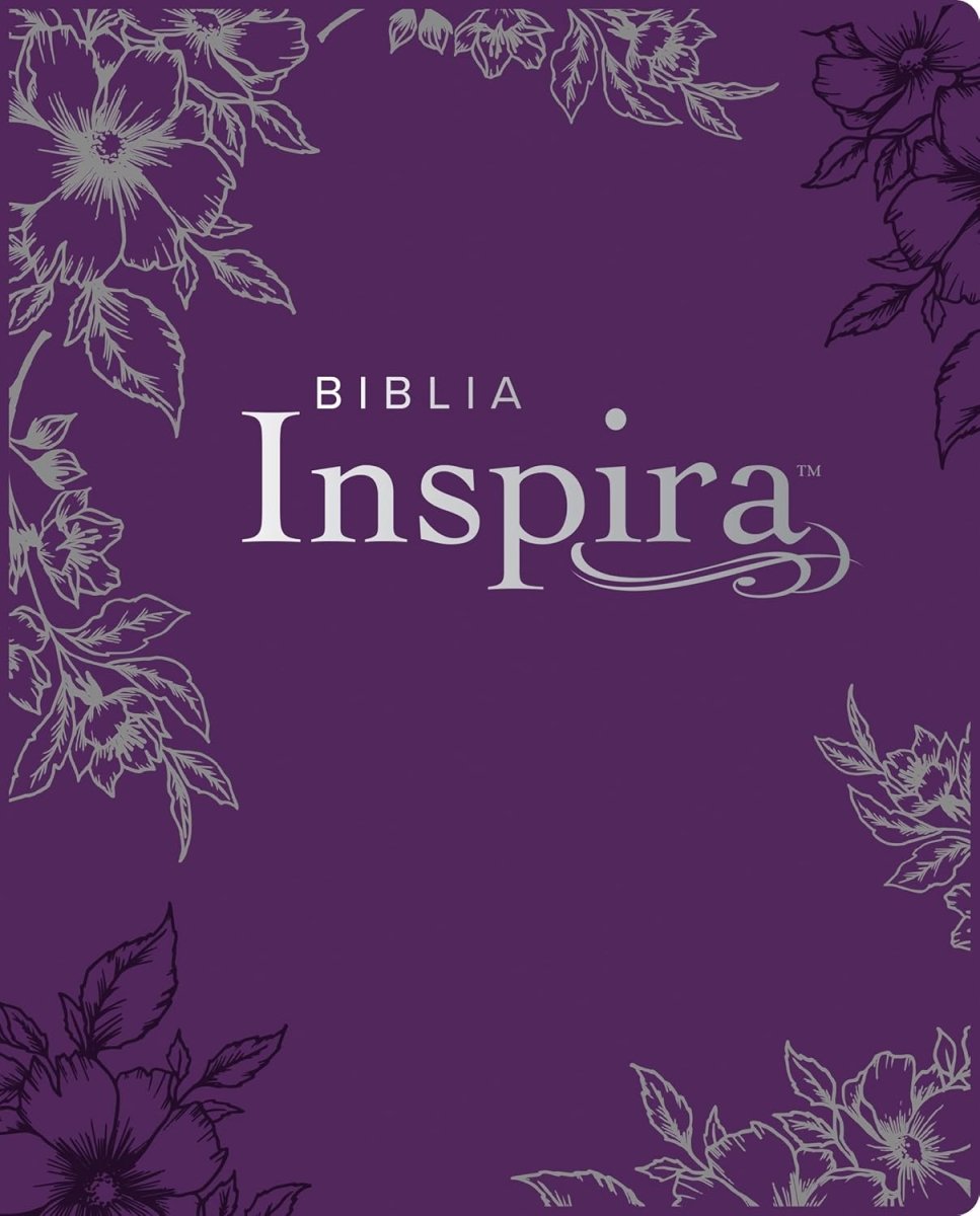 Biblia NTV Nueva Traducción Viviente Letra Estandar 16X21 Inspira con Filament Tapa Dura Violeta