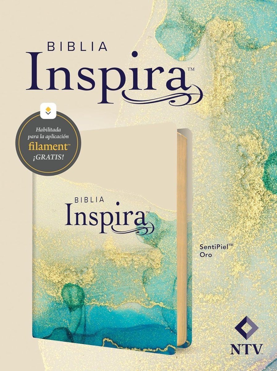 Biblia Nueva Traducción Viviente (NTV) Inspira, Letra 8 Pt, 16×21, Tapa PU, Oro