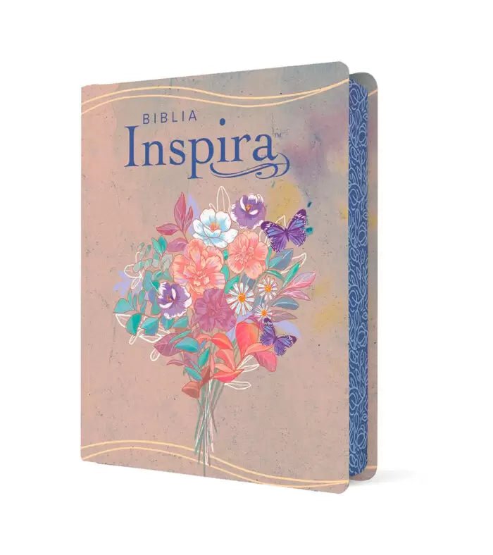 Biblia NTV Nueva Traducción Viviente Letra Estandar 16X21 Inspira con Filament Tapa Simil Piel Rosa