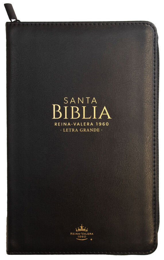Biblia Reina Valera 1960 Letra Grande Cierre PJR Negro