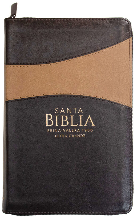 Biblia Reina Valera 1960 Cz Lg Pjr Clásica Bitono Café/Café