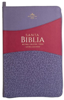 Biblia Reina Valera 1960 Cz Lg Pjr Clásica Bitono Lila/Morado