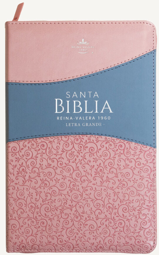 Biblia Reina Valera 1960 Letra Grande Cierre Ind PJR Rosa