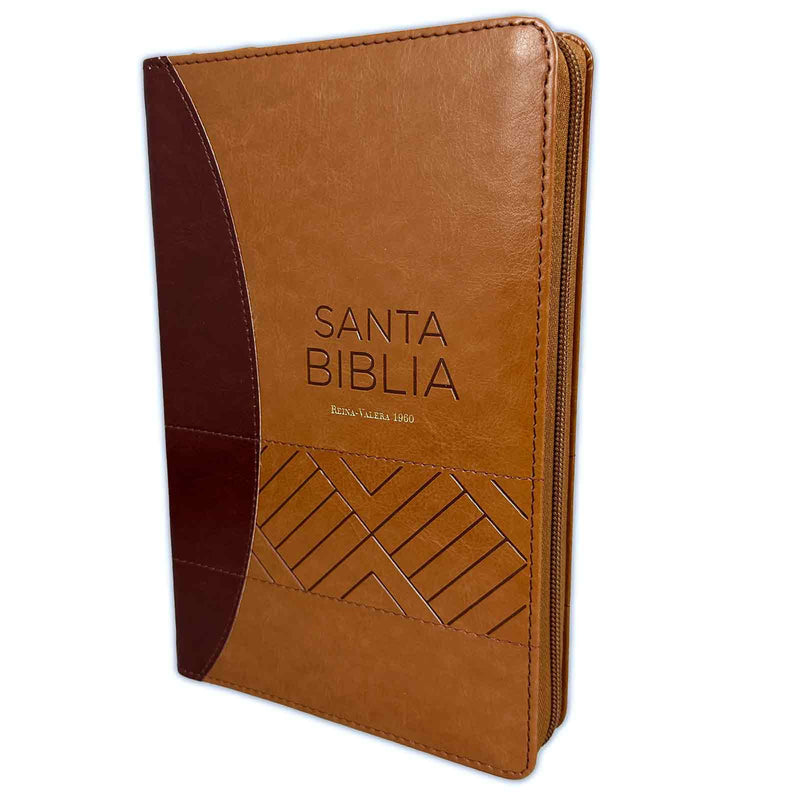 Biblia Reina Valera 1960 Cierre Indice Cafe Rectángulo