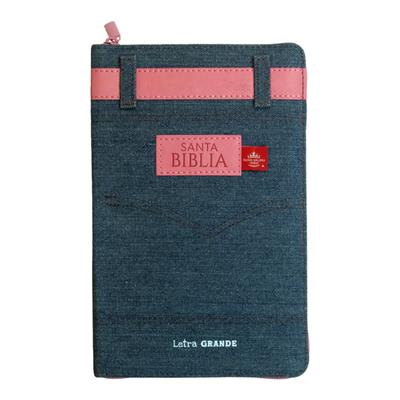 Biblia Reina Valera 1960 Zcti Pjr Jean Cinturón Rosa