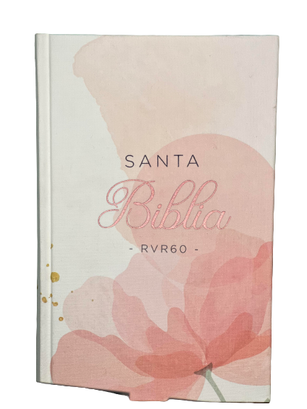 Biblia Reina Valera 1960 Letra Grande PJR Flor Rosa