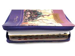 Biblia Reina Valera 1960 065 Concordancia Cierre Indice pjr Tricolor Fantasia Lila - Fantasia - Morado