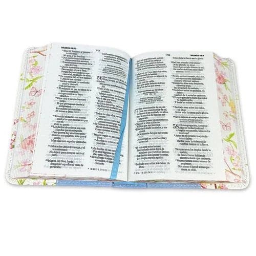 Biblia Reina Valera 1960 · 10x14 cm · Letra pequeña 8,5 pt · Con cierre · Tapa imitación piel · Colección Renovación turquesa