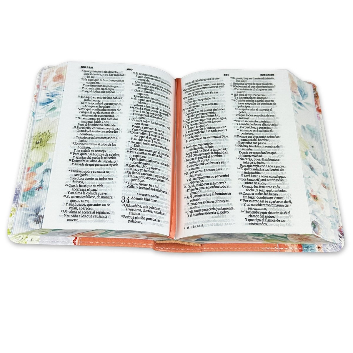 Biblia Reina Valera 1960 · 10x14 cm · Letra pequeña 8,5 pt · Con cierre · Tapa imitación piel · Colección Renovación coral