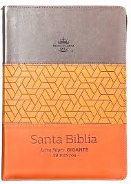 Biblia Reina Valera 1960 095Czti Letra Super Gigante Pjr Tricolor Marrón - Café Oscuro - Café Claro