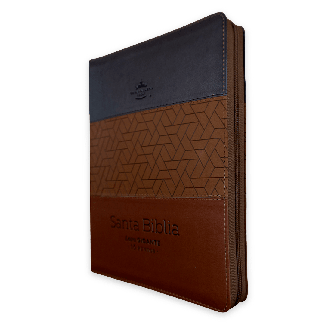 Biblia Reina Valera 1960 – 085 – Con Concordancia – Letra 15 pts – 17x25 cm – Cierre con Índice – Marrón/Café
