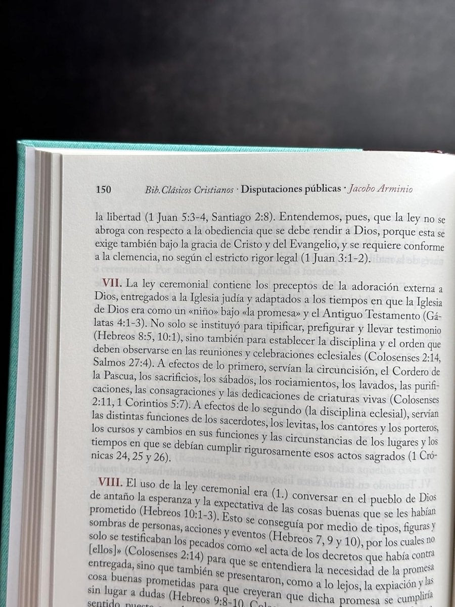 BCC Tomo 20: Disputaciones Públicas - Jacobo Arminio