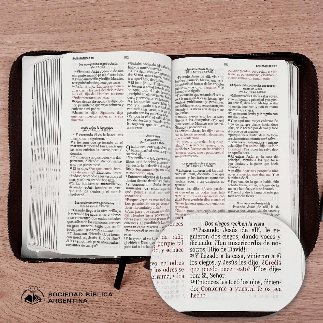 Biblia Reina Valera 1960 065Cz Lg 12P 14X21 Héroes Imitación Piel Café/Café Con Cierre