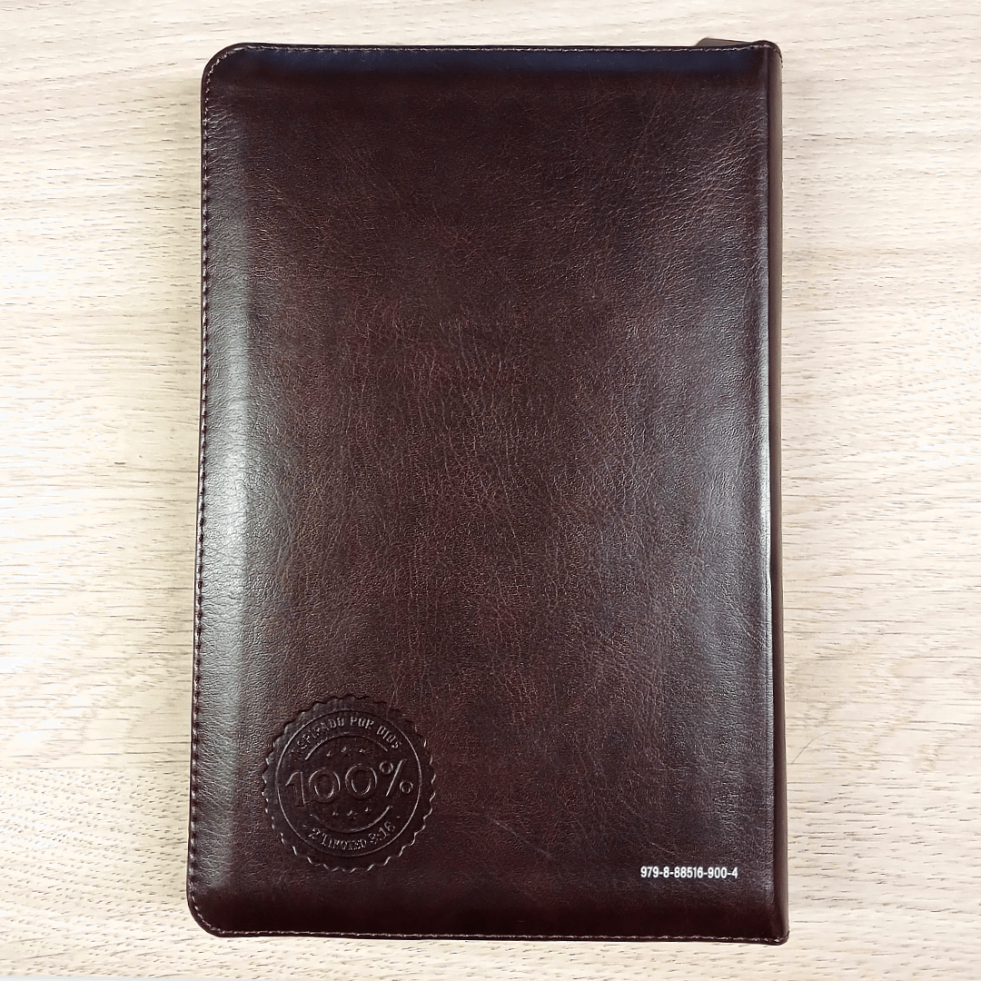 Biblia Reina Valera 1960 065Cz Lg 12P 14X21 Héroes Imitación Piel Café/Café Con Cierre