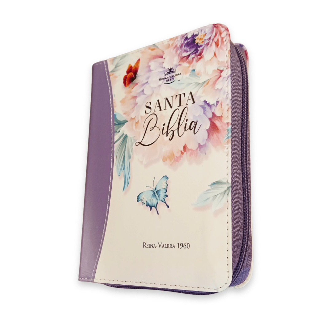 Biblia RVR60 025czti PJR CP jardín lila