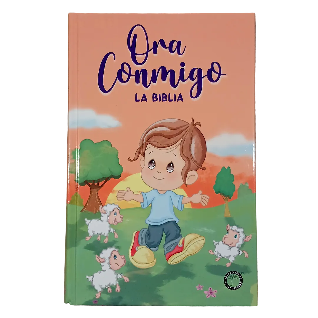 Biblia Ora Conmigo Traducción Lenguaje Actual – Tapa Dura Colores, Palabras de Jesús en Rojo, Letra 12 Puntos