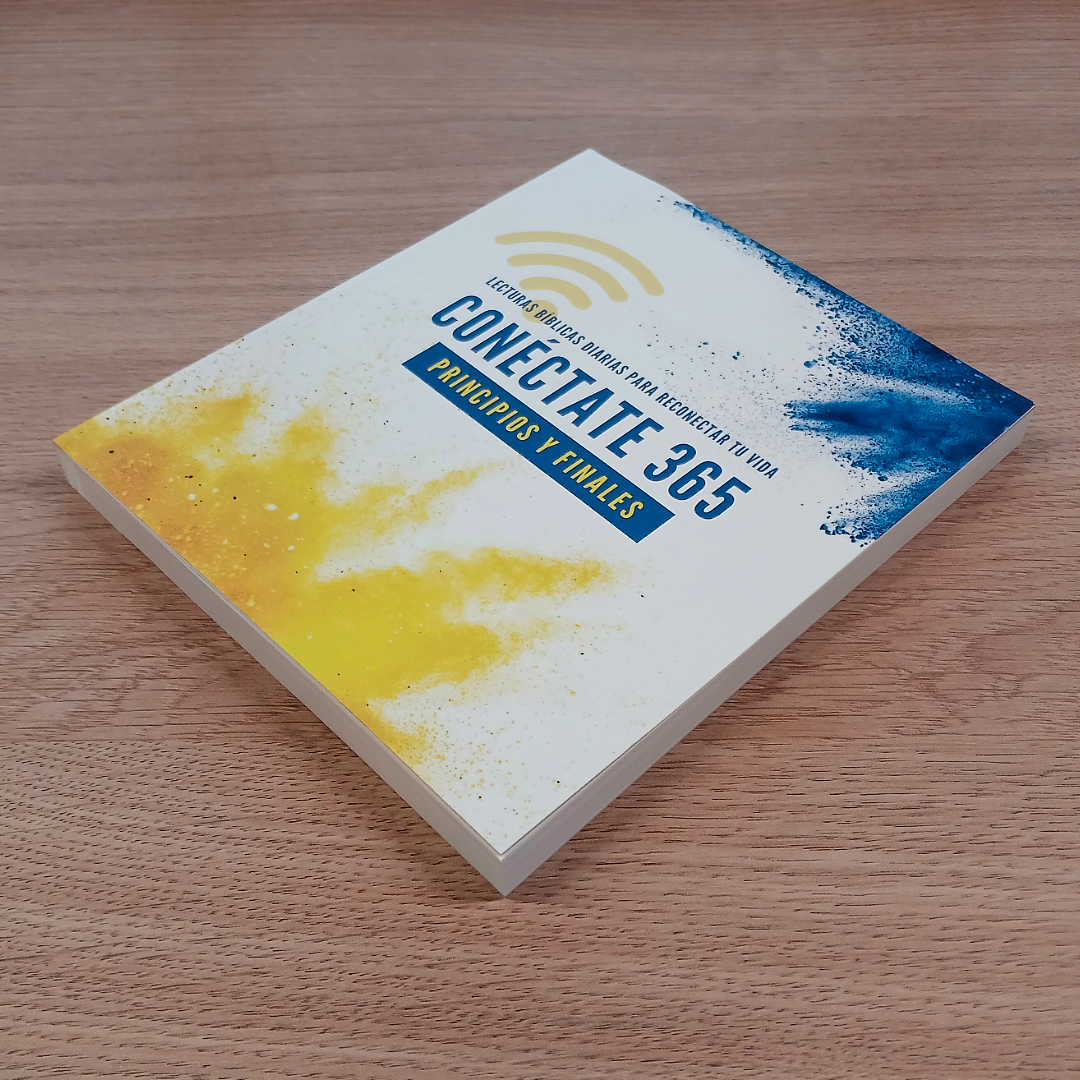 Biblia Conéctate 365 Devocional Reina Valera Contemporánea Blanco – Tapa Blanda, Letra 9 Puntos