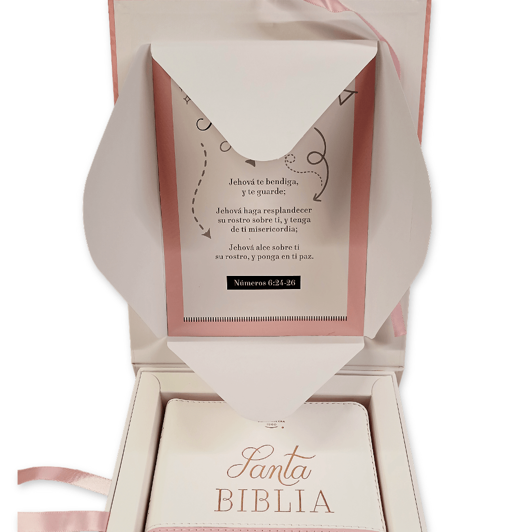 Biblia Reina Valera 1960 045Cti L 10P 11X16 Quinceañera Rosa/Blanco