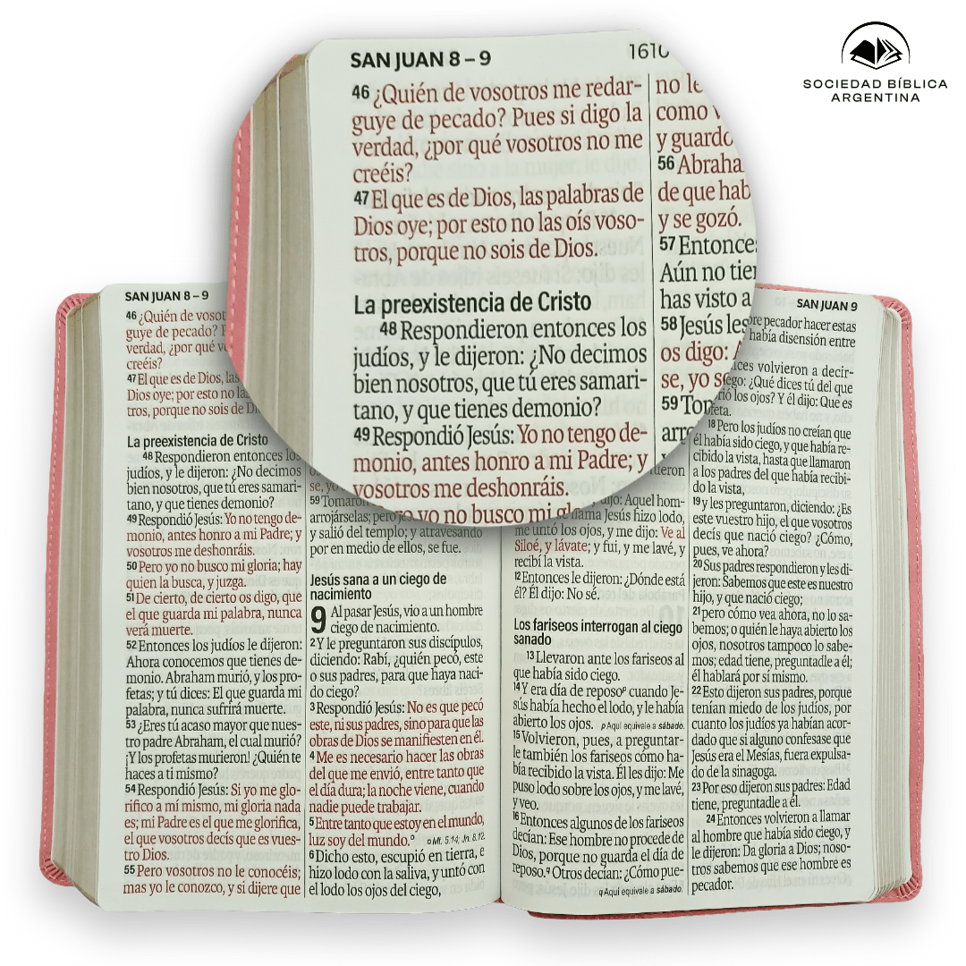 Biblia Reina Valera 1960 · 15,8x23,5 cm · Letra súper gigante 19 pt · Tapa imitación piel · Diseño floral rosa
